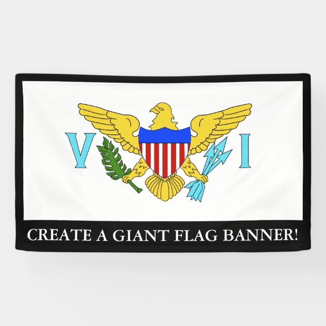 US-Jungferninselnflagge Banner (Horizontal)