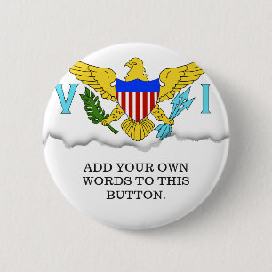 US-Jungferninselnflagge Button