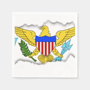 US-Jungferninselnflagge Serviette