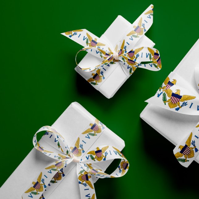 US-Jungfrau-Flagge 1,5" Breitband Satinband (Von Creator hochgeladen)