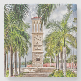 US-Jungfrau-Inseln Eliza James-McBoabohnen-Uhrturm Steinuntersetzer