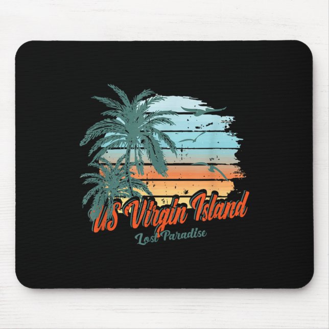 Us Jungfrau Island Beach St. Thomas Shirt Lost Par Mousepad (Vorne)