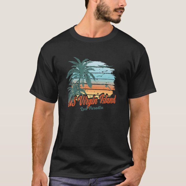 Us Jungfrau Island Beach St Thomas Shirt Lost Para (Vorderseite)
