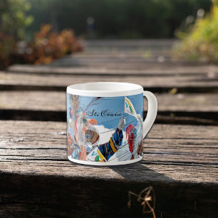 US Jungfrau Islands Flag Moko Jumbies St. Croix US Espressotasse