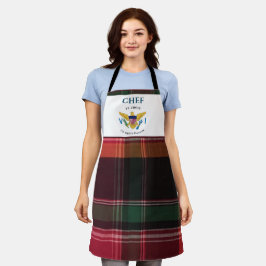 US Jungfrau Islands Flag USVI St. Croix Madras Schürze