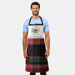 US Jungfrau Islands Flag USVI St. Thomas Madras Schürze