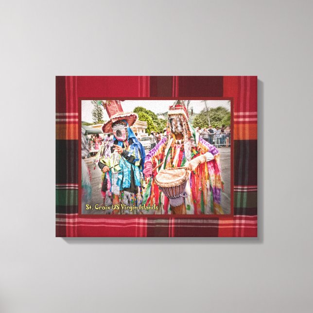 US Jungfrau Islands Masqueraders St. Croix Leinwanddruck (Vorderseite)