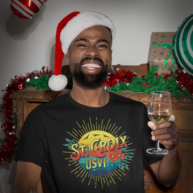 US Jungfrau Islands St. Croix U.S. VI Tropical T-Shirt (US Virgin Islands St. Croix U.S. VI Tropical T-Shirt great to wear during Festival and other times. )