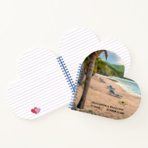 US Jungfrau Islands St. Croix USVI Beach Ocean Notizbuch
