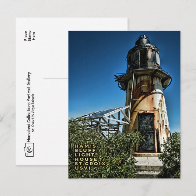 US Jungfrau Islands St. Croix USVI Light House Postkarte (Vorne/Hinten)