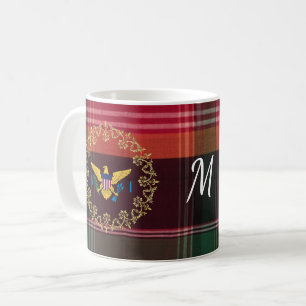 US Jungfrau Islands St Croix USVI Madras Custom Kaffeetasse