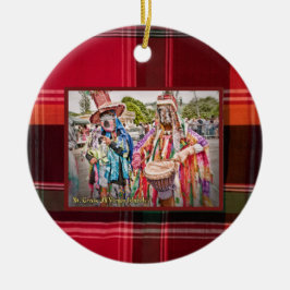 US Jungfrau Islands St. Croix USVI Masqueraders Keramik Ornament