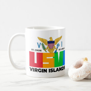 US Jungfrau Islands St. Croix USVI Tropical Kaffeetasse