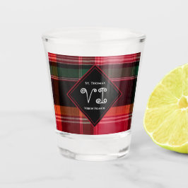 US Jungfrau Islands St. Thomas USVI Madras Schnapsglas