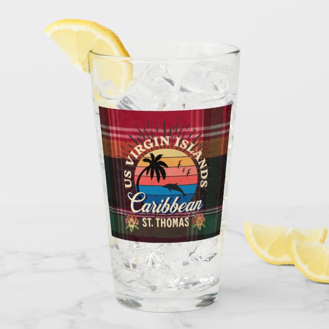 US Jungfrau Islands St. Thomas USVI Tropical Madra Glas (Vorderseite Ice)