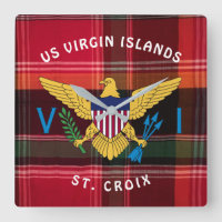US Jungfrau Islands USVI Flag St. Croix Madras
