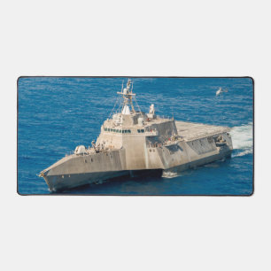 US-KAMPFSCHIFF - LCS SCHREIBTISCHUNTERLAGE
