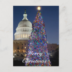 US-Kapitol-Weihnachtsbaum-Postkarte Feiertagspostkarte