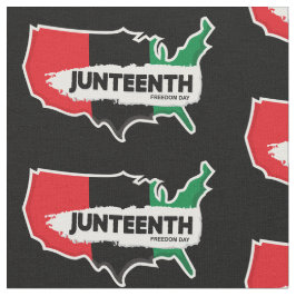 US-Karte Juneteentlicher Tag der Freiheit Stoff