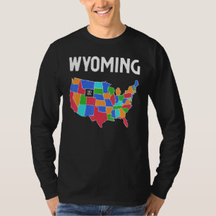 US-Karte Wyoming ist keine wirkliche Verschwörungs T-Shirt