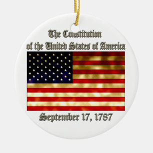 US-Konstitution Keramikornament