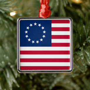 US-Kreisflagge der Sterne, Amerikanische Flagge, B Ornament Aus Metall