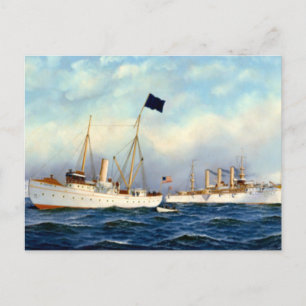 US-Kreuzer Brooklyn 1897 Postkarte