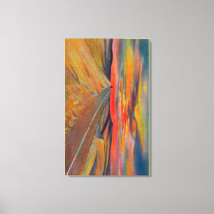 US-Landstraße 80, die das amerikanische Leinwanddruck