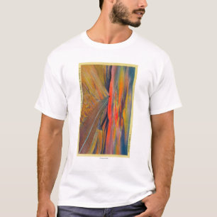 US-Landstraße 80, die das amerikanische T-Shirt