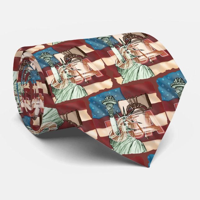 US Liberty-Flagge Krawatte (Gerollt)