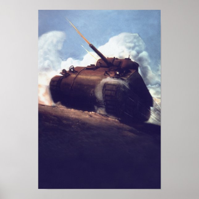 US M4 Abrams-Panzerplakat Poster (Vorne)
