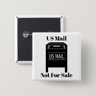 US Mail nicht zum Verkauf Button