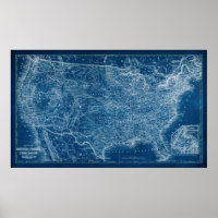 US Map Blueprint