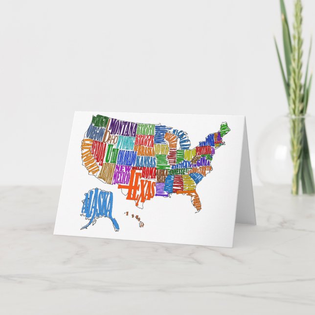 US MAP KARTE (Vorderseite)