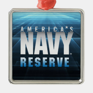 US-Marine   Amerikas Navy Reserve Silbernes Ornament