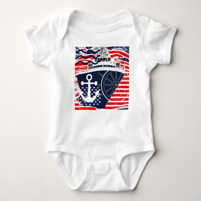 US-Marine Baby Strampler (Vorderseite)
