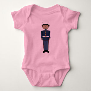 US Marine Corp Boy Baby Strampler