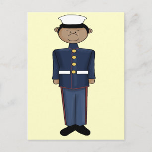US Marine Corp Boy Postkarte