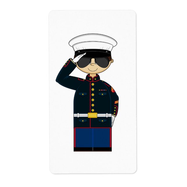 US Marine Corp NCO Saluting Sticker (Vorne)