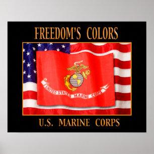 US Marine Corps 20" x 16" Print Poster