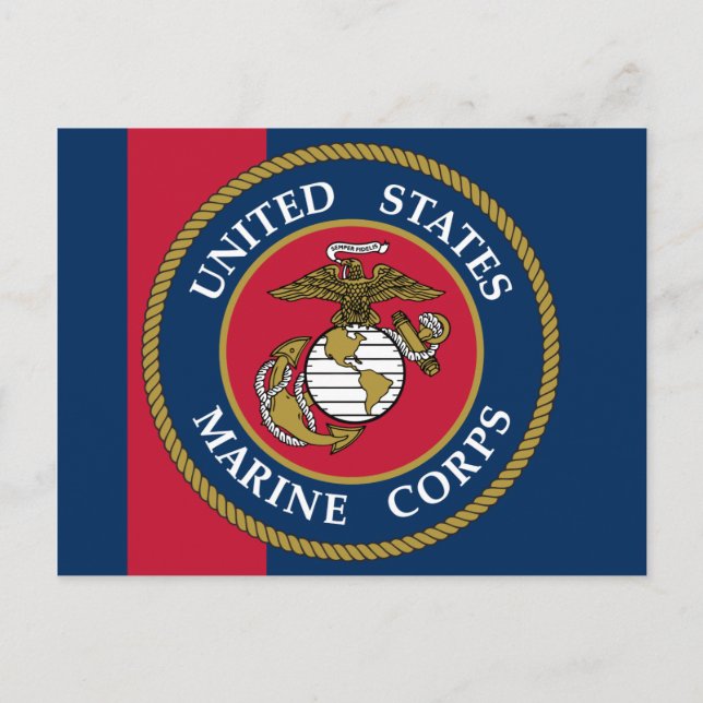 US Marine Corps - Blue Postkarte (Vorderseite)