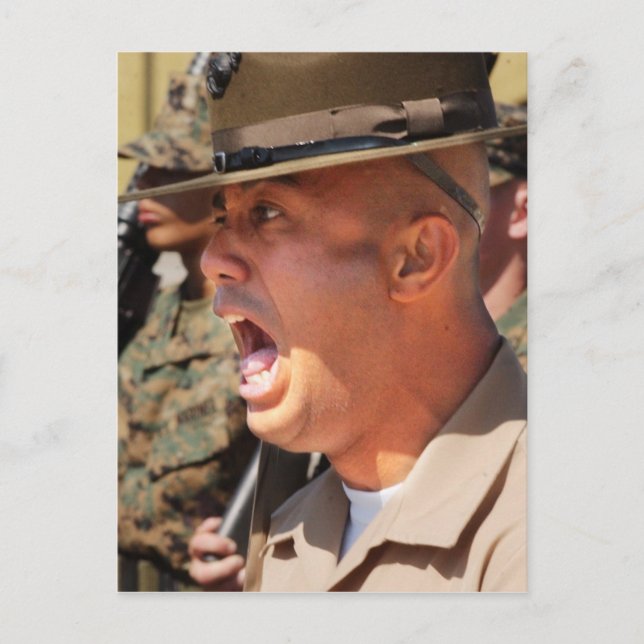US Marine Corps Drill Instructor Postkarte (Vorderseite)