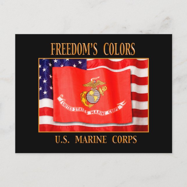 US Marine Corps Postcard Postkarte (Vorderseite)