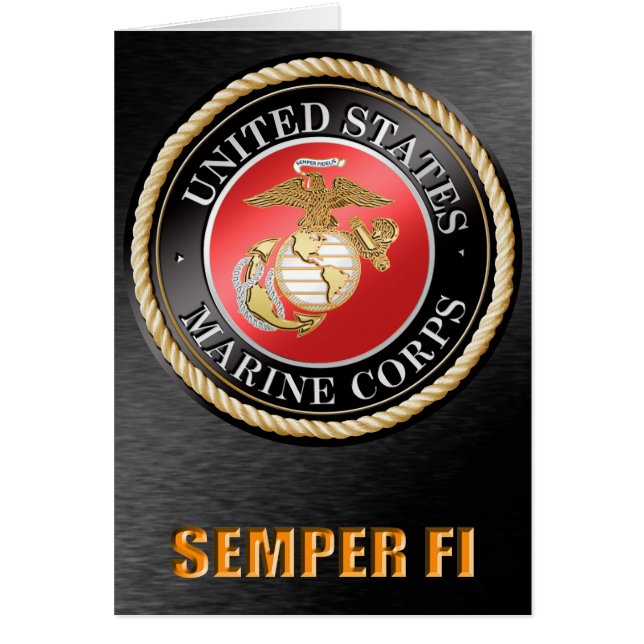 US Marine Corps Semper Fi-Karten (Vorne)