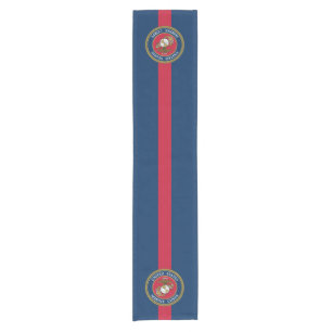 US Marine Corps - Veteran Blue Red Strip Kurzer Tischläufer