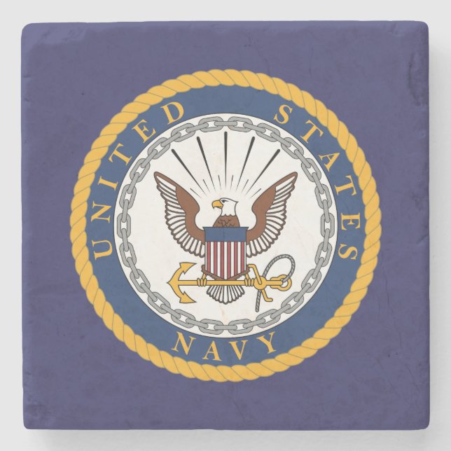 US-Marine-Emblem Steinuntersetzer (Vorderseite)