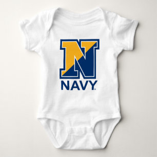 US-Marine   Marine Initial N Baby Strampler