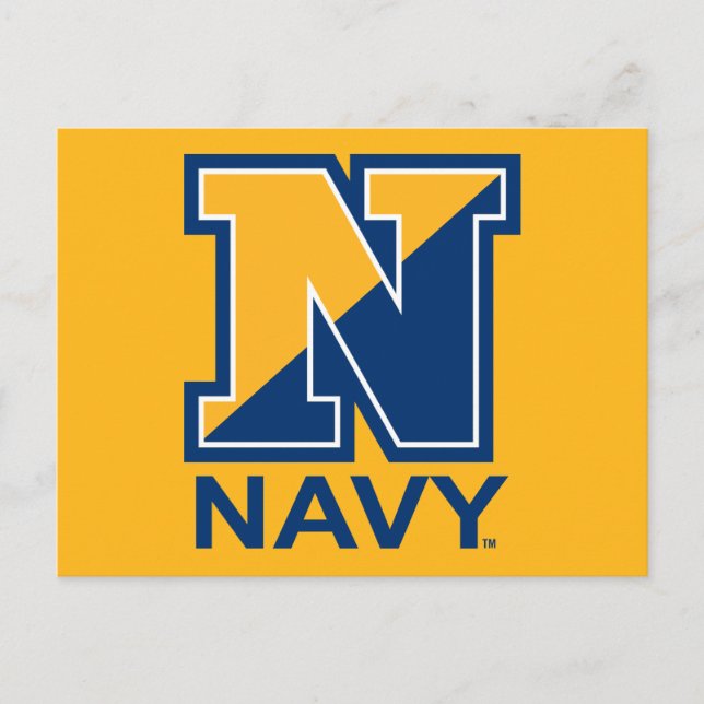 US-Marine | Marine Initial N Postkarte (Vorderseite)