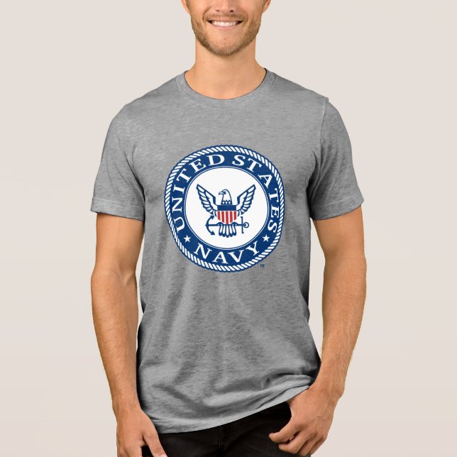 US-Marine | Navy Alt Emblem Tri-Blend Shirt (Vorderseite)