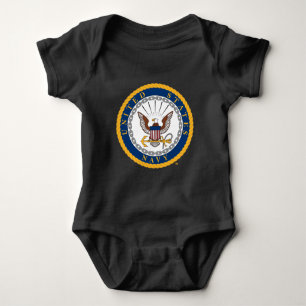 US-Marine   Navy Emblem Baby Strampler